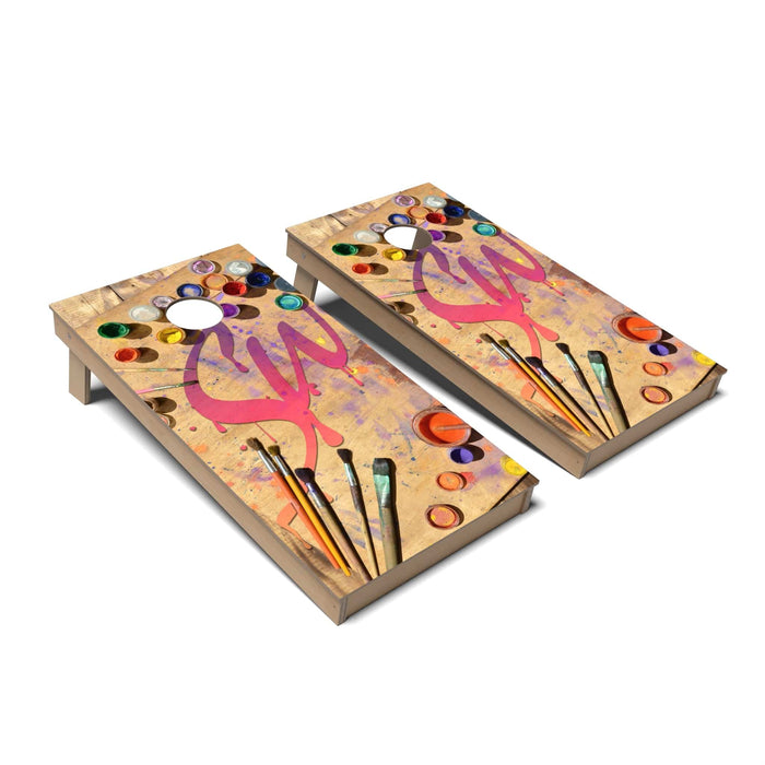 Cornhole Board Artist Cornhole Boards - Backyard