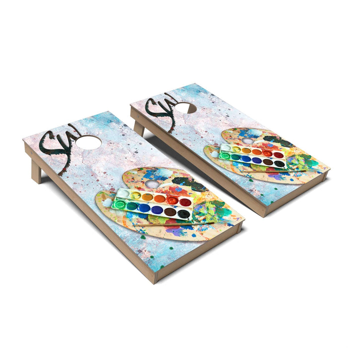 Cornhole Board Artist Cornhole Boards - Backyard