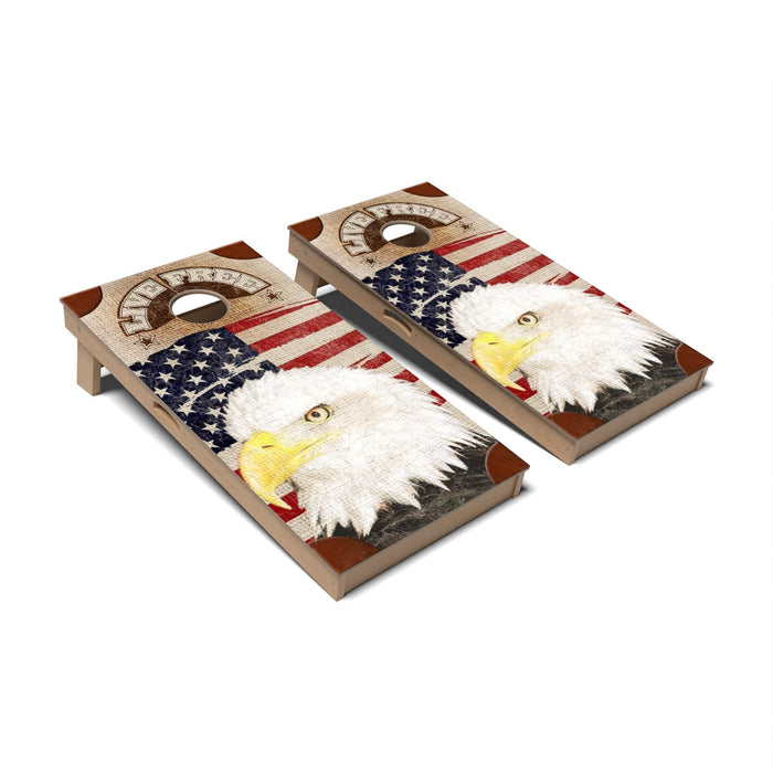 Patriotic Cornhole Boards - Professional Signature