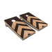 Cornhole Board Geometric Wood Cornhole Boards - Backyard