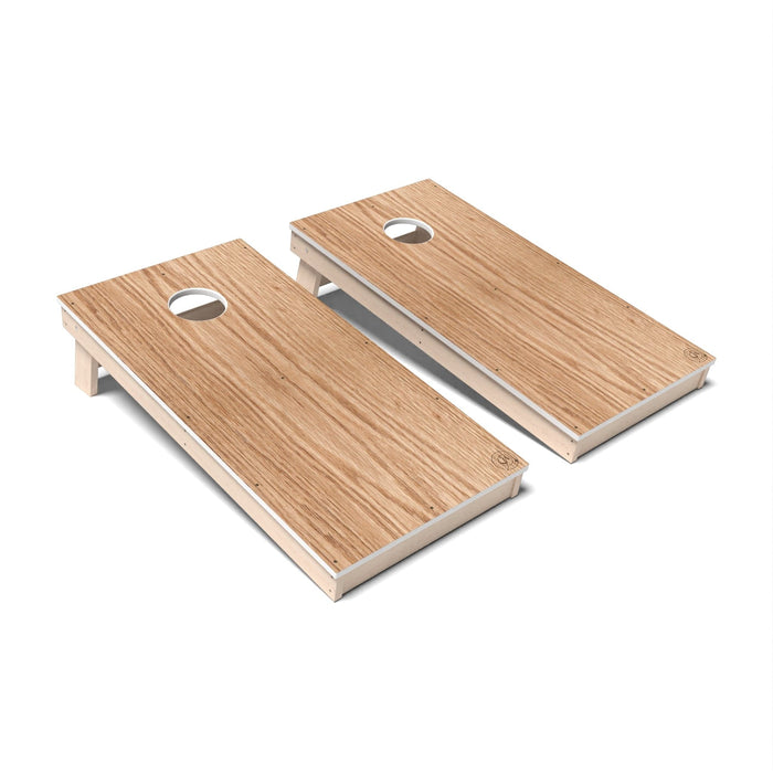 Natural Wood Cornhole Boards - All Weather