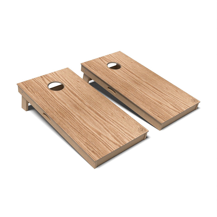 Natural Wood Cornhole Boards - Professional Signature