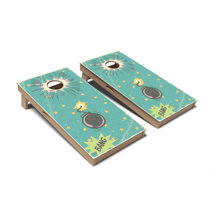 Retro Cornhole Boards - Professional Signature