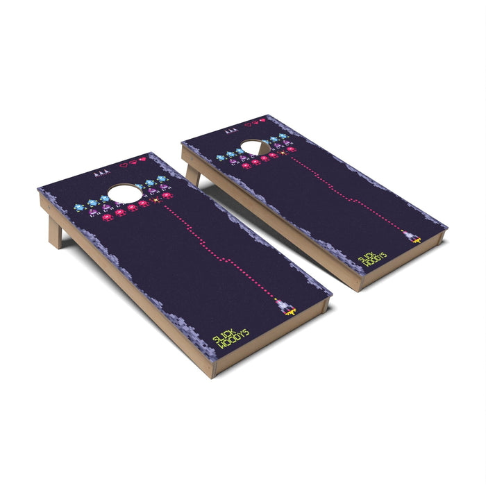 Retro Cornhole Boards - Backyard