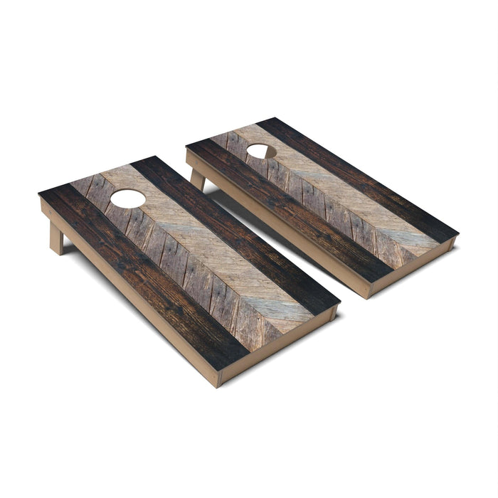 Cornhole Board Geometric Wood Cornhole Boards - Backyard