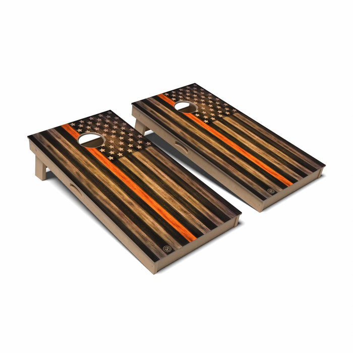 Cornhole Board Thin Line Flag Cornhole Boards - Professional Signature
