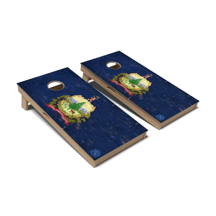 Cornhole Board State Flag Full Color Vermont Cornhole Boards - Professional Signature