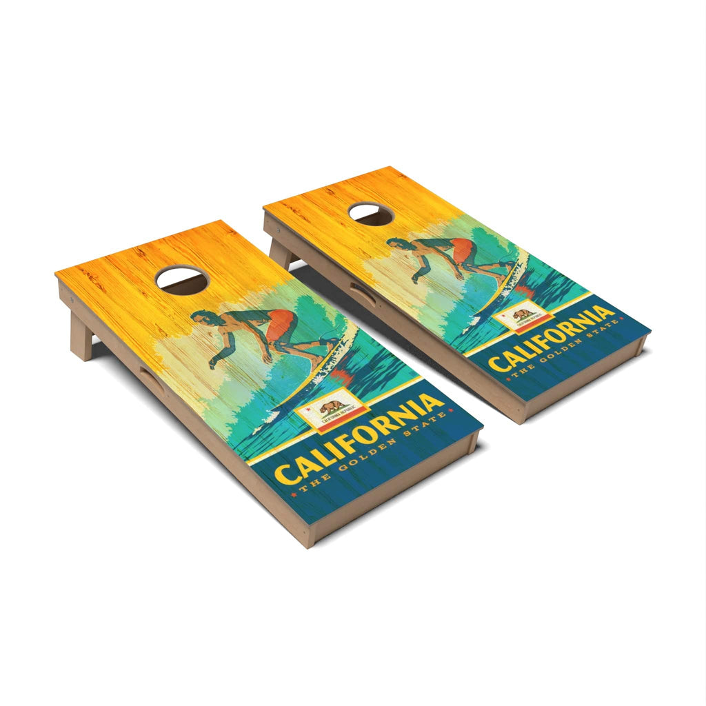 Slick Woody's Cornhole Company 素朴な州旗4 x 2フィート 規定サイズコーンホールボードセット；100%アメリカ製 Slick Woody\u0027s Cornhole Boards - Professional Signature