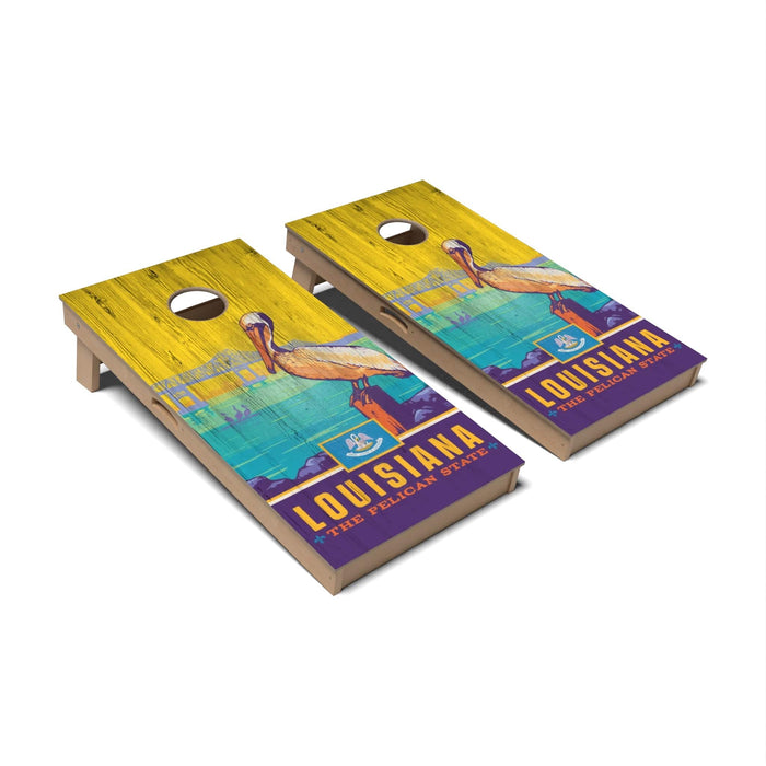 Cornhole Board Louisiana Cornhole Boards - Professional Signature
