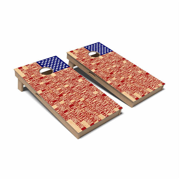 Patriotic Cornhole Boards - Professional Signature