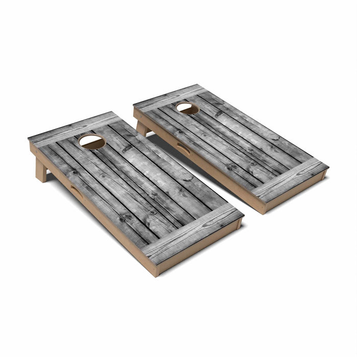 Rustic Wood Cornhole Boards - Professional Signature