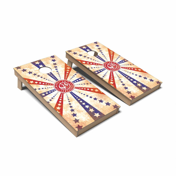 Americana Cornhole Boards - Backyard