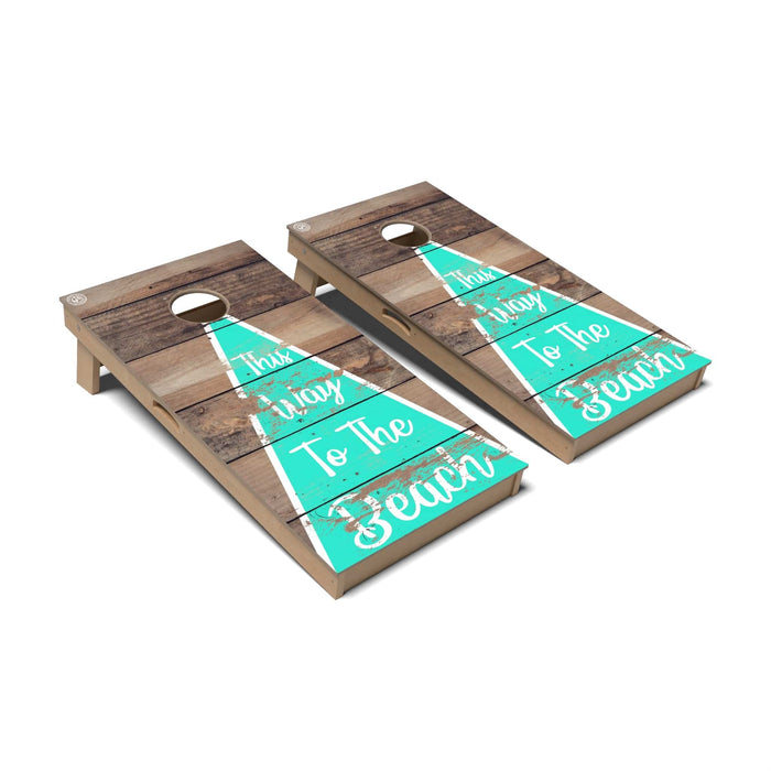 Cornhole Board Coastal Cornhole Boards - Professional Signature