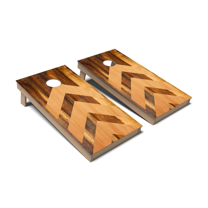 Cornhole Board Geometric Wood Cornhole Boards - Backyard
