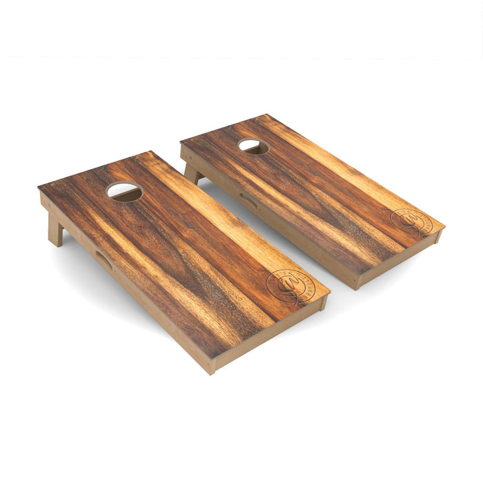 Natural Wood Cornhole Boards - Professional Signature