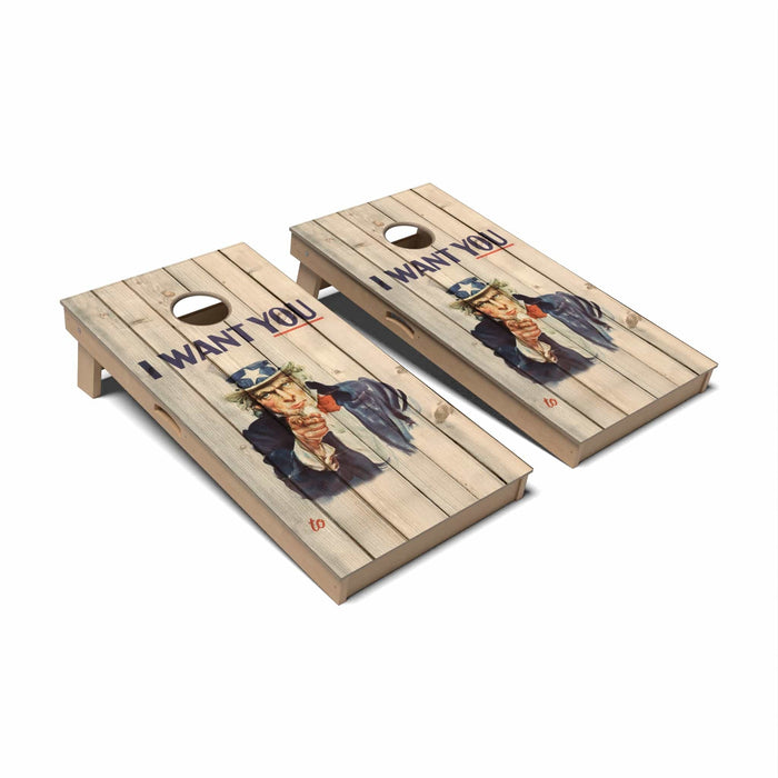Patriotic Cornhole Boards - Professional Signature
