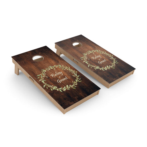 Cornhole Board Wedding Wreath Custom Cornhole Boards - Pro Series