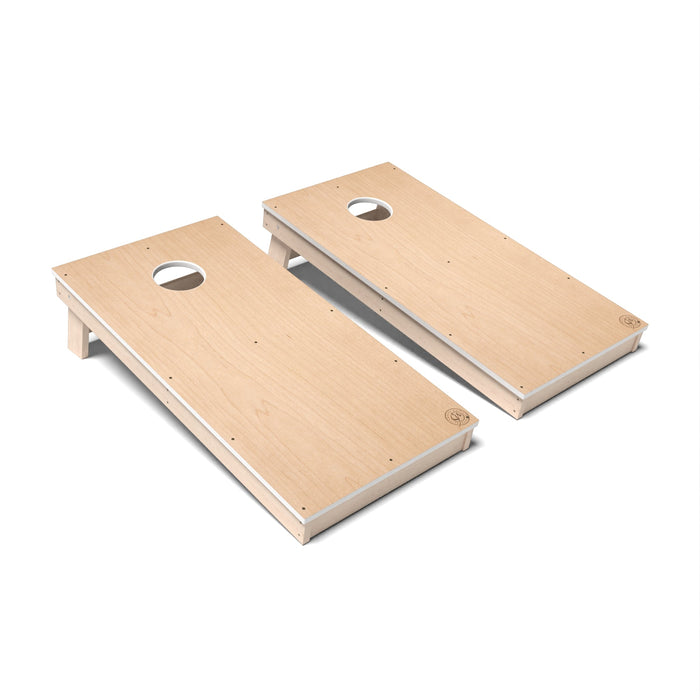 Natural Wood Cornhole Boards - All Weather