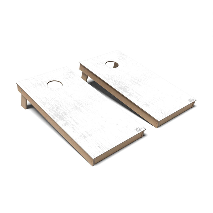 Natural Wood Cornhole Boards - Backyard