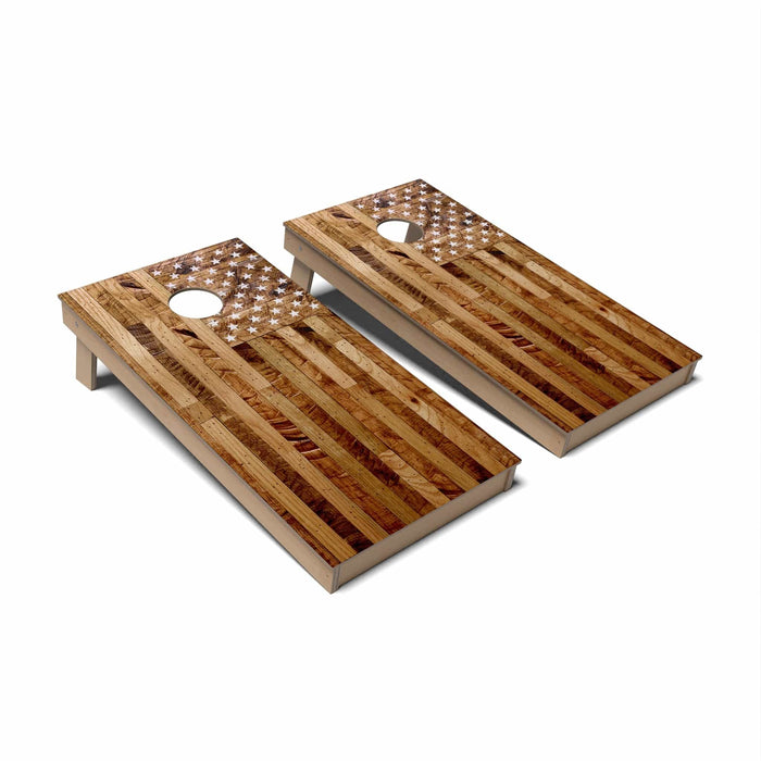 Patriotic Cornhole Boards - Backyard