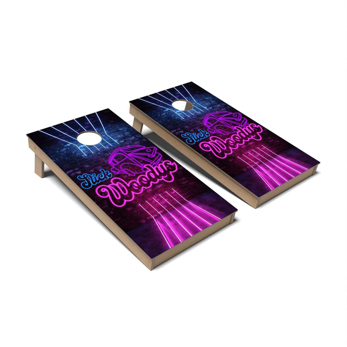 Miami Vice Cornhole Boards - Backyard