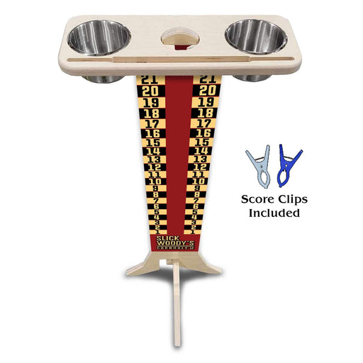 Cornhole Scoreboard Slick Woody's Scarlet and Gold Cornhole Score Tower