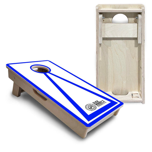 Mini Cornhole Boards- Blue Triangle- 12"x24"