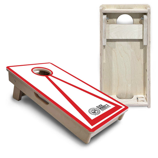 Mini Cornhole Boards- Red Triangle- 12"x24"