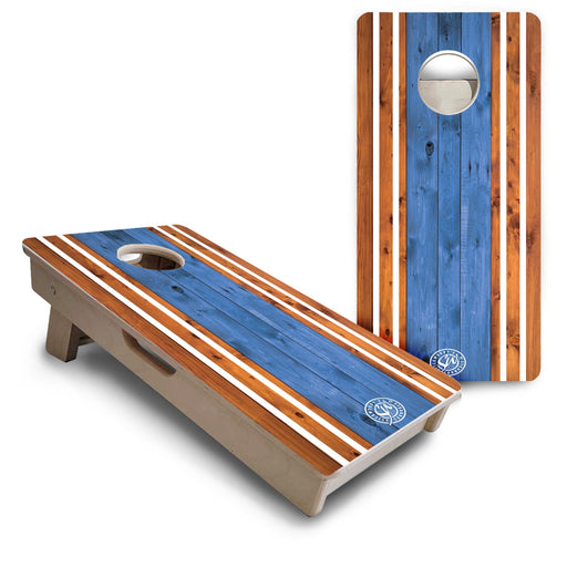 Mini Cornhole Boards- Retro Wooden- 12"x24"
