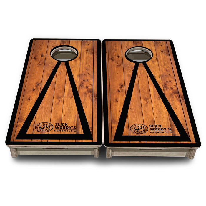 Mini Cornhole Boards- Rich Wood- 12"x24"