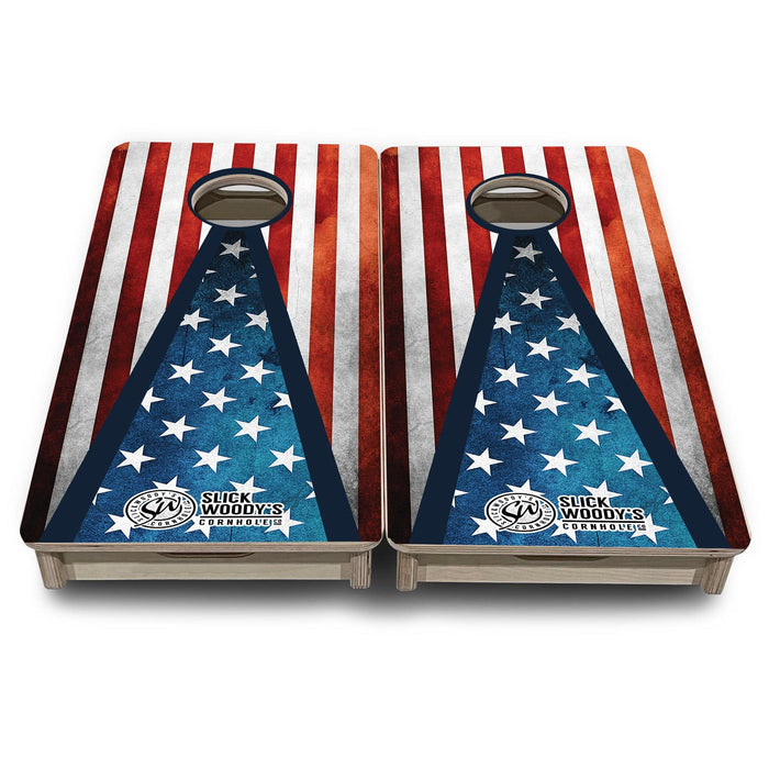 Mini Cornhole Boards- Stars and Stripes- 12"x24"
