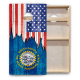 State Flags South Dakota to Wyoming Cornhole Boards - Backyard Series