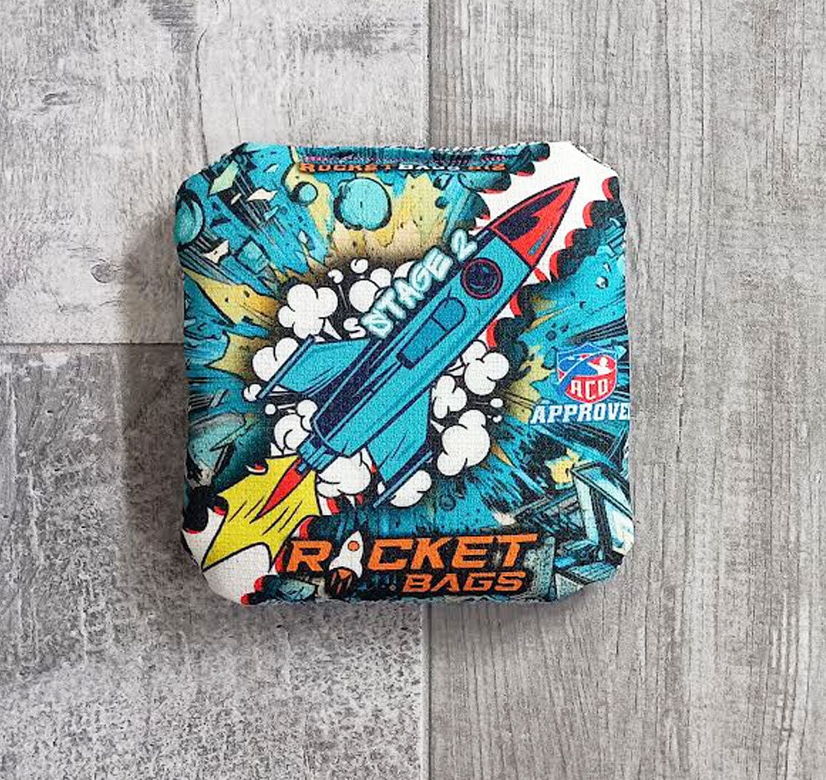 Pro Cornhole Bags Stage 2 Blue Rocket ACO Cornhole Bags