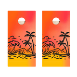 Sunset Surf Star Cornhole Boards