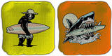 Surfing Bear & Shark Cornhole Bags Set of 8