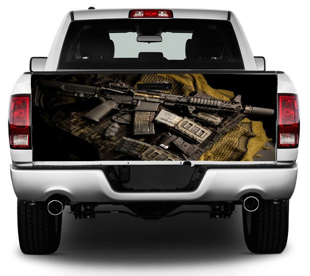Survival Evac Gun Ammo Tailgate Wrap Vinyl Graphic Decal Sticker