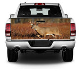 Big White Tail Deer Buck Tailgate Wrap Vinyl Graphic Decal Sticker