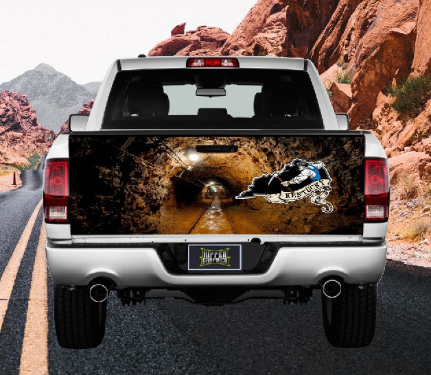 Kentucky Coal Miner Tailgate Wrap Vinyl Graphic Decal Sticker