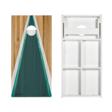 Teak & Teal Triangle Versatex All-Weather Cornhole Boards