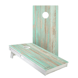 Teal Beach Wood Versatex All-Weather Cornhole Boards