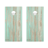 Teal Beach Wood Versatex All-Weather Cornhole Boards