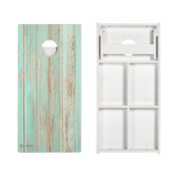 Teal Beach Wood Versatex All-Weather Cornhole Boards