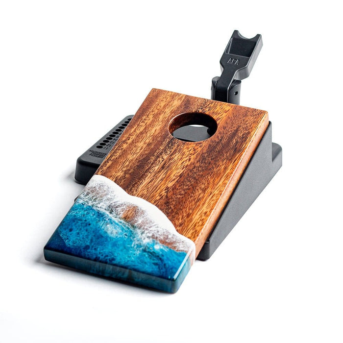 Cornhole Boards The Beach Epoxy Resin Double Chuck ART Mini Tabletop Cornhole Game