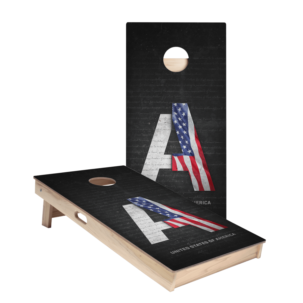 United States Flag Constitution Star Cornhole Boards