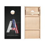 United States Flag Constitution Star Cornhole Boards