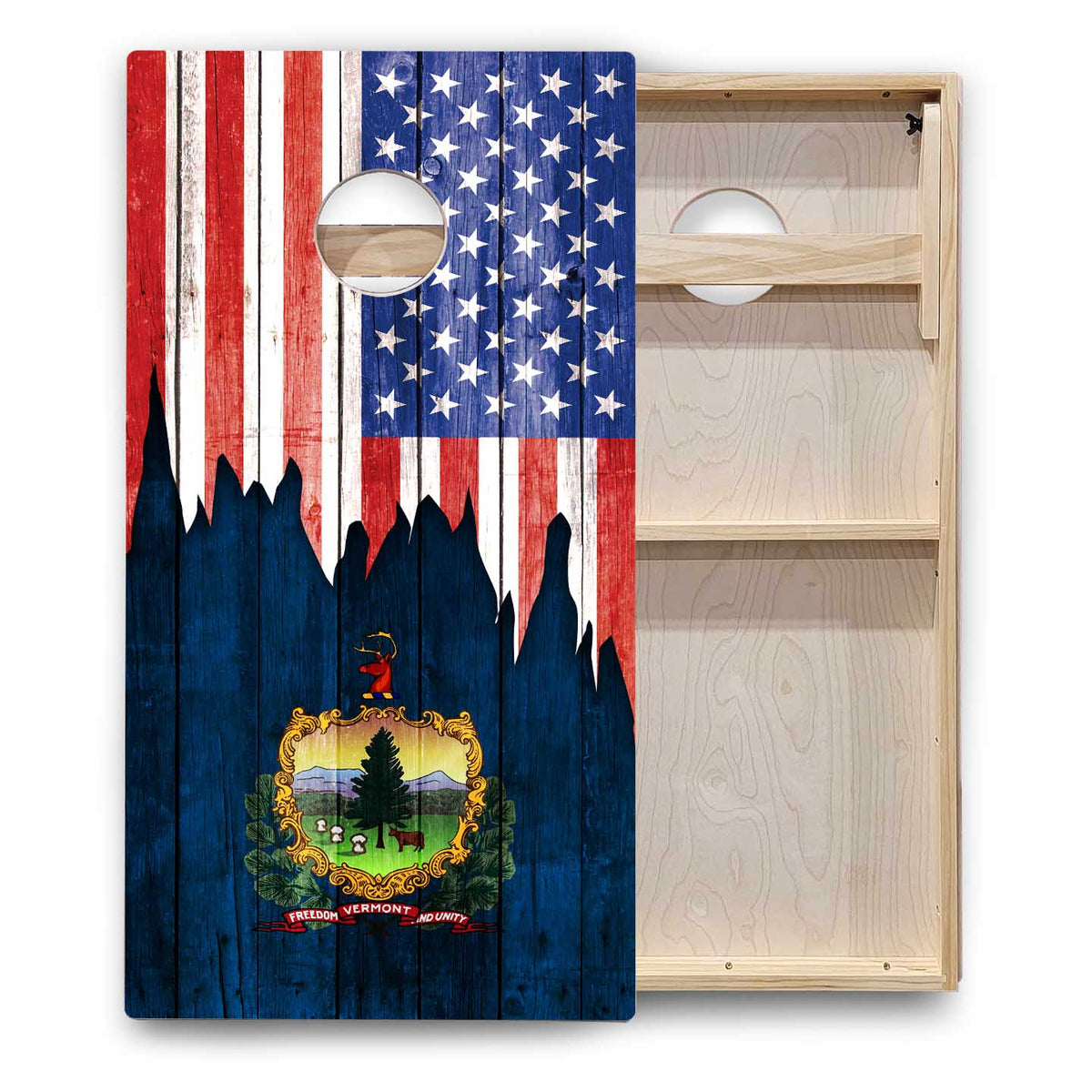 State Flags South Dakota to Wyoming Cornhole Boards - Backyard Series