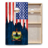 State Flags South Dakota to Wyoming Cornhole Boards - Backyard Series
