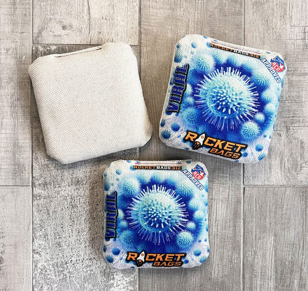 Pro Cornhole Bags Viral - Carpet Cornhole Bags ACO Approved Blue Virus