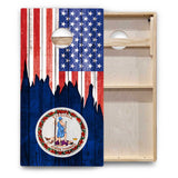 State Flags South Dakota to Wyoming Cornhole Boards - Backyard Series