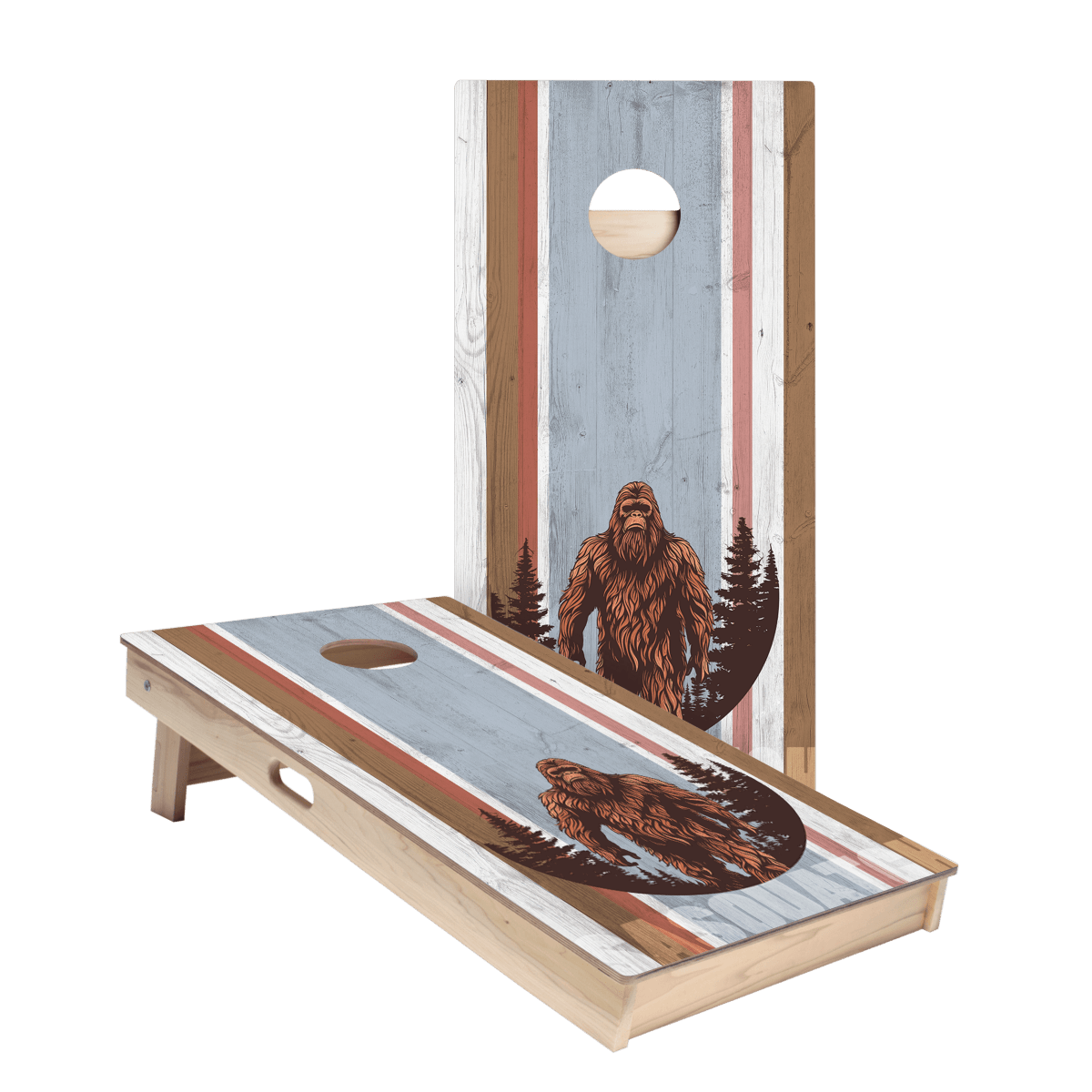 Wandering Sasquatch Star Cornhole Boards